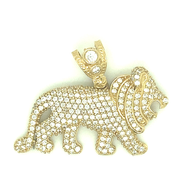 Lion Pendant 14k Yellow Gold