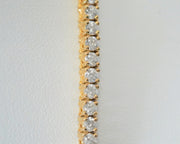 20,2 Ct Tennis Chain 15 Pointers 14K Yellow Gold