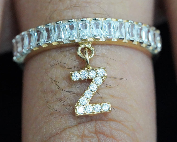 Letter Z Gold Ring