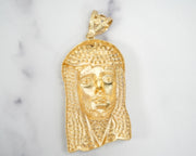 Jesus Head 14K Yellow Gold