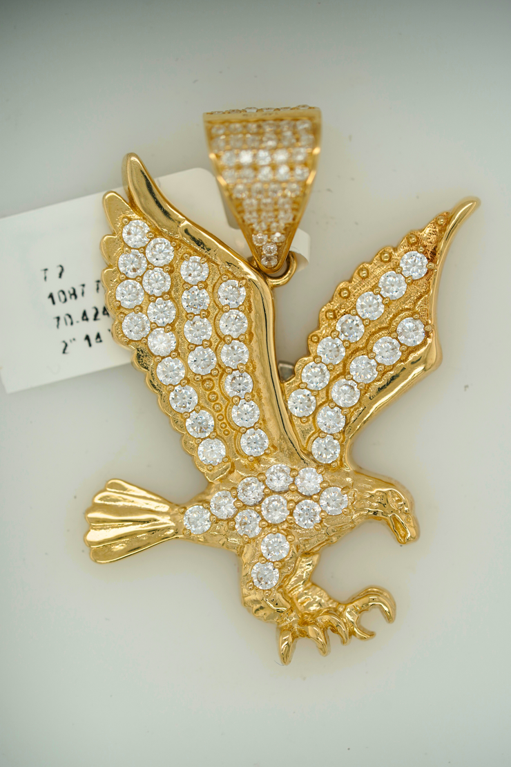 Eagal Charm / Pendant 14K Yellow Gold