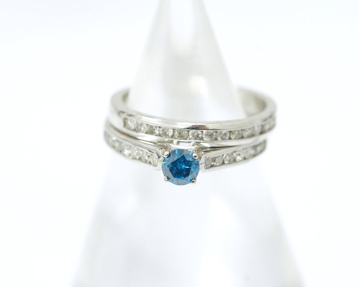 Sapphire Ring 14K White Gold