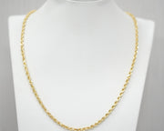 Solid Rope Chain 5.5mm 14k Yellow Gold