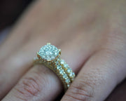 3.75 & 0.4 Ct Diamond Wedding Band 14K Yellow Gold