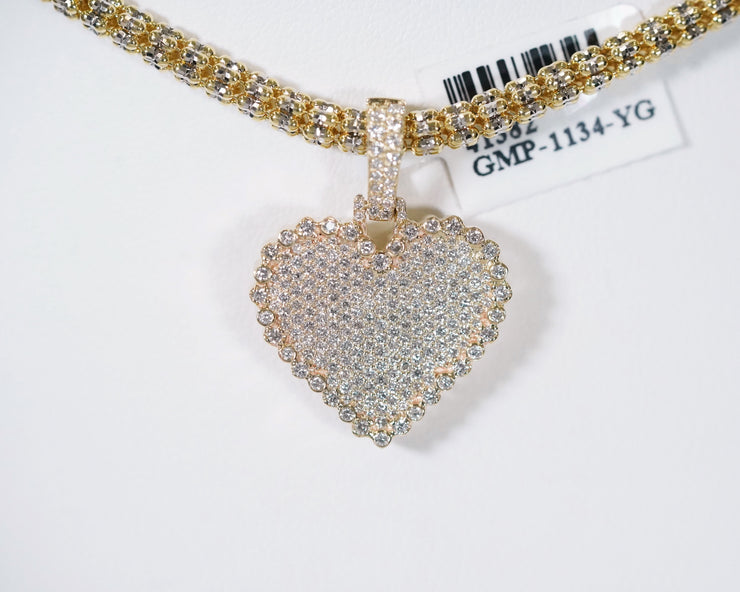 1.20 Ct Diamond Heart 14K Yellow Gold