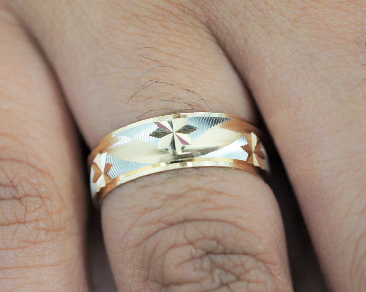 Waves And Star 14K Yellow Gold