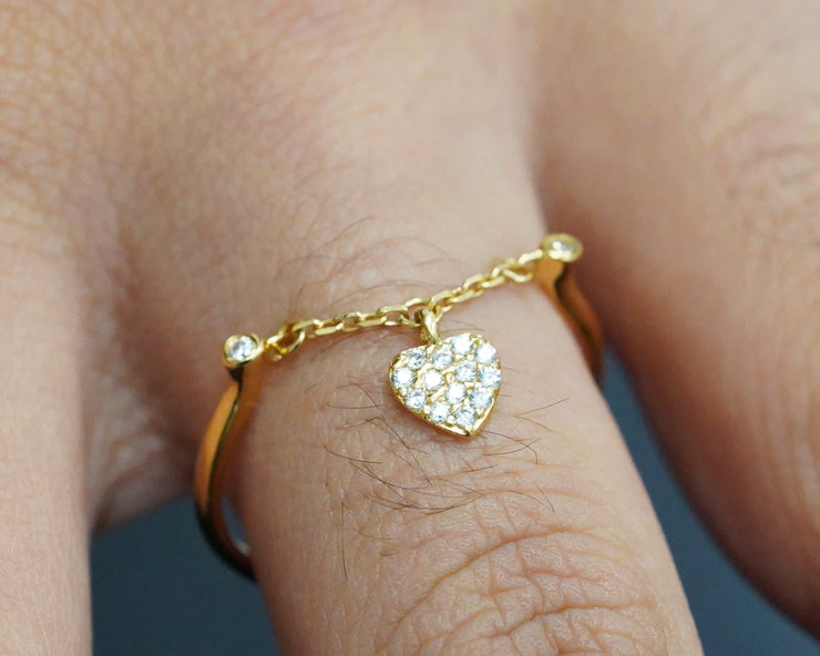 Heart Ring 14K Yellow Gold