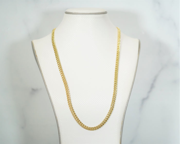 Hollow Miami Cuban Chain 14K Yellow Gold