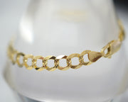 Curb Cuban Bracelet 8.5mm 14k Yellow Gold