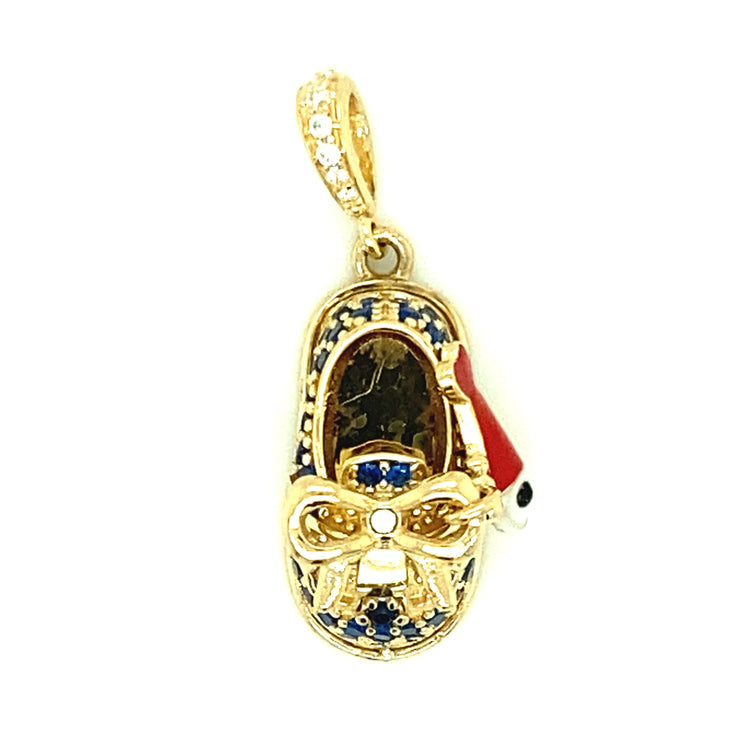 Shoe Pendant 14K Yellow Gold