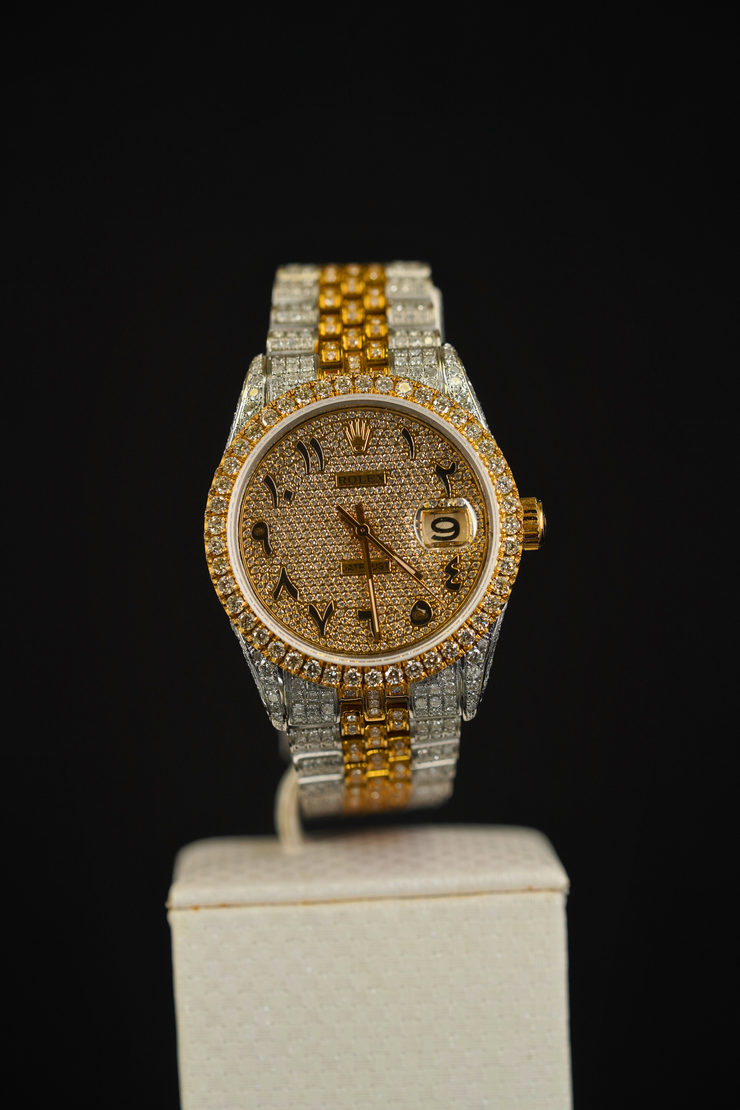 Custom Rolex DateJust 36MM Iced Out / Bust Down