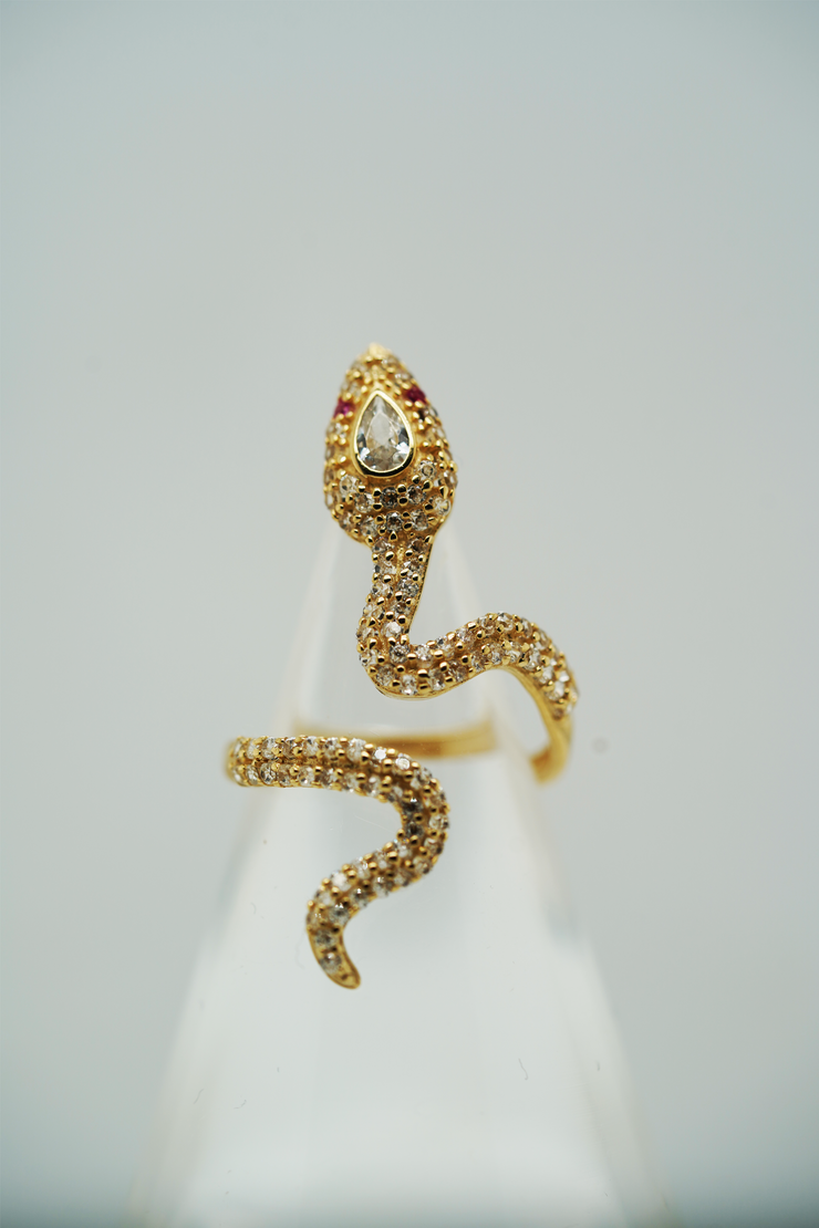 Snake Ring 14K Yellow Gold