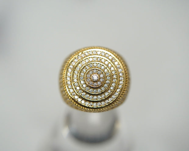 Circle Layer Ring 14K Yellow Gold