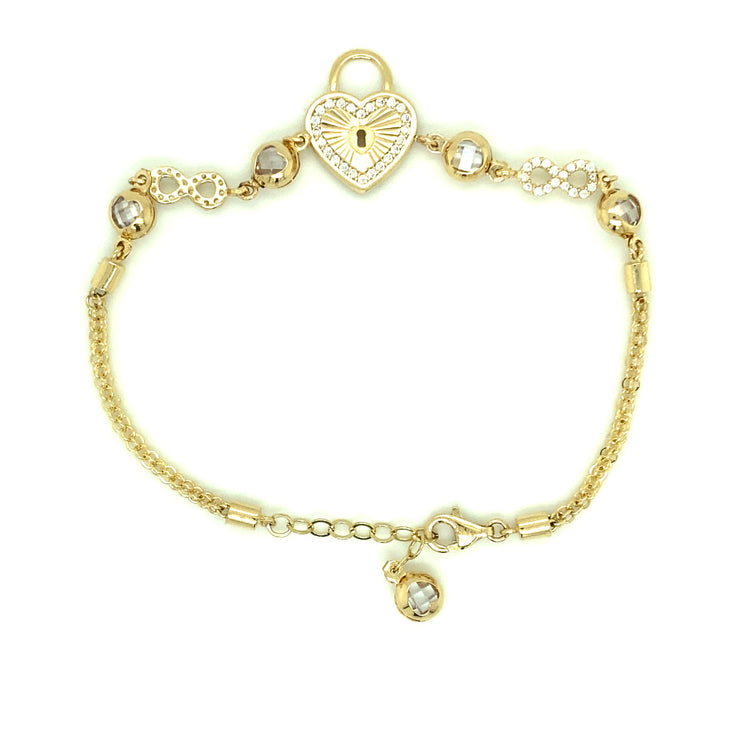Charm Bracelet 14K Yellow Gold