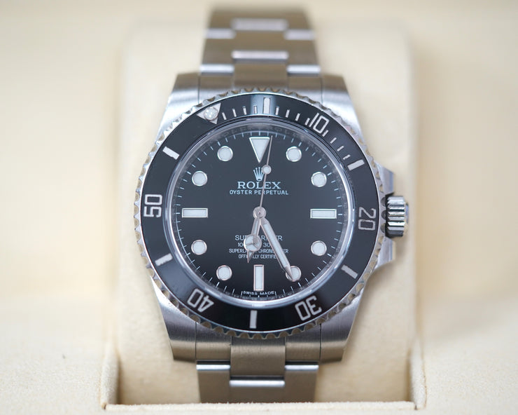 Pre Owned Rolex submariner 40mm Stainless Steel Black Dial