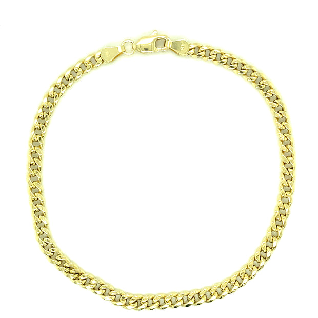 Curb Cuban Bracelet 14K Yellow Gold