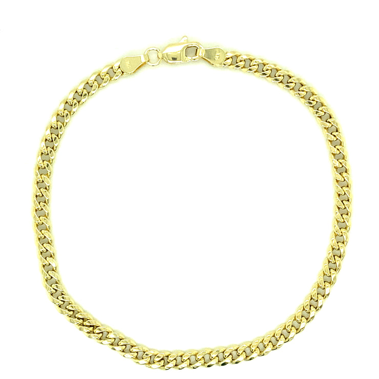 Curb Cuban Bracelet 14K Yellow Gold
