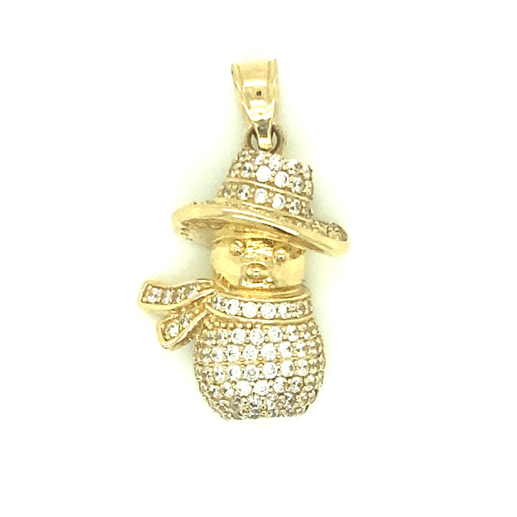 Snow Man 14K Yellow Gold