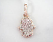 .81ct Round Diamond Hamsa 14k Rose & White Gold