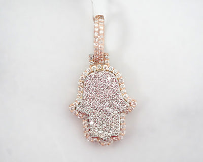 .81ct Round Diamond Hamsa 14k Rose & White Gold