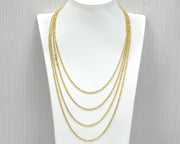 Solid Rope Chain 14K Gold