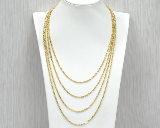 Solid Rope Chain 14K Gold