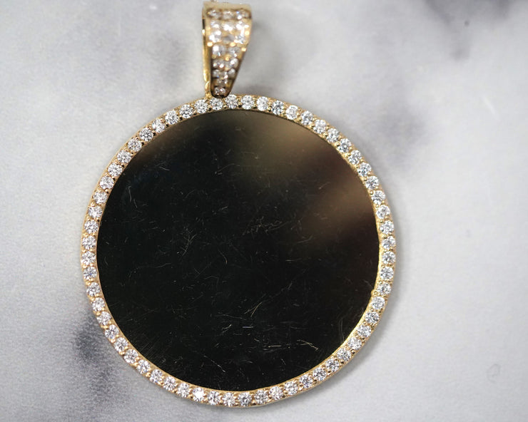 Photo Pendant 14K Yellow Gold