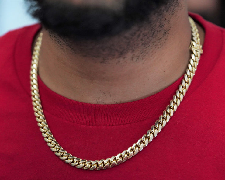 Solid Miami Cuban 6mm 10K Yellow Gold