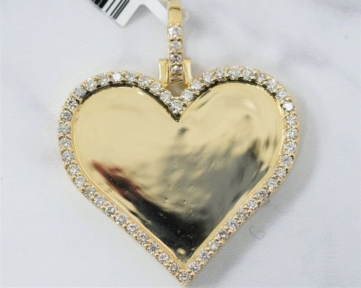 1.35 Ct Diamond Heart 14K Yellow Gold